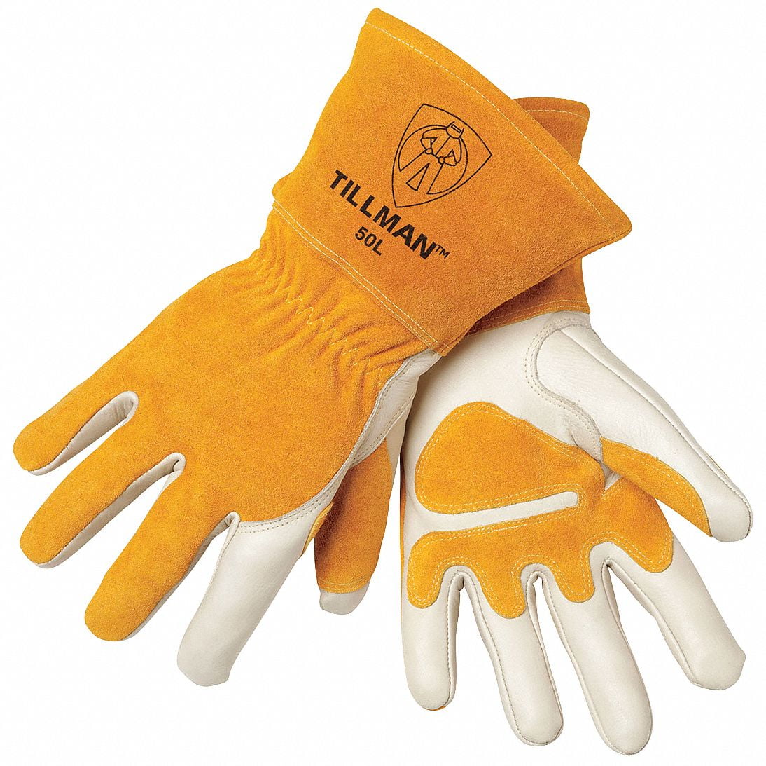 HITBOX Mig Welding Gloves Gauntlets Protective Gloves Heat Resistant Gloves 