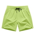 thumbnail image 2 of FRSASU Women's Athletic Quick Dry Beach Shorts Drawstring Loung Swim Shorts with Pockets Green, 2 of 6