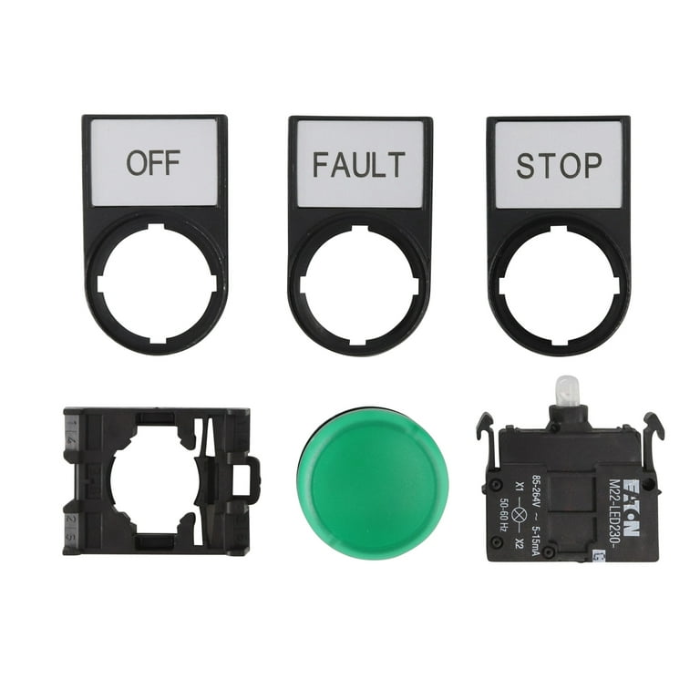 EATON M22-L-G-230G-P Indicator Light Illuminated Push-Button Kit  