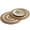 02#Beige, variant on Djiypn Vintage Round Placemats for Kitchen and Dining Room Decor - Stylish Heat-Resistant Table Protectors for Farmhouse and Outdoor Use - Perfect for Entertaining Family and Friends