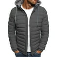 thumbnail image 6 of Toamir Men's Hooded Puffer Jackets Coats Winter Warm Zipper Casual Padded Outerwear Loose Cotton Padded, 6 of 7