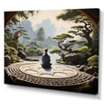 thumbnail image 2 of Designart "Zen Garden Serenity in Lush Green I" Spiritual Canvas Art Print, 2 of 5