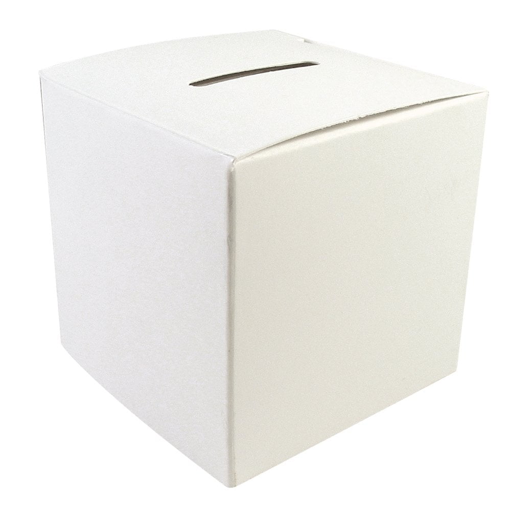 blank square donation fundraising box (pkg of 50)