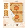 thumbnail image 5 of Fall Kitchen Towels Set of 2 - Fall Kitchen Dish Towels 18x26 Inches Decorative Autumn Themed Towel for Thanksgiving Harvest, Absorbent Hand Towel with Hanging Loop, Straw Pumpkin, 5 of 6