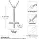 thumbnail image 4 of KAIYANG Colgante cruz plata 925 para hombre y mujer-collier cruz invertida/beisbol con cadena ajustable 45 a 50 cm, 4 of 5