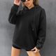thumbnail image 4 of Sudaderas sueltas para mujer Sudaderas con capucha con cordón Camisas con gráficos en la espalda Jersey informal Tops de manga larga con bolsillo con mangas con hombros caídos Pompotops  gfhjh13592, 4 of 7