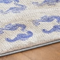 thumbnail image 5 of Addison Rugs Dream Shag Premium Machine Washable Transitional Seahorses Blue Rectangle Rug, 8' x 10', 5 of 8