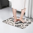 thumbnail image 4 of Pioneer Flower Floral Print Flannel Non Slip Door Rugs,Washable Door Mats Indoor,Decorative Door Mats,Dirt-Resistant and Absorbent Doormat for Entrance,Bedroom,Kitchen,Bathroom,31.5"x17", 4 of 4