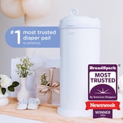 Ubbi Stainless Steel Diaper Pail, Odor Locking, No Special Bag Required, Award-Winning, Registry Must-Have, Ivory