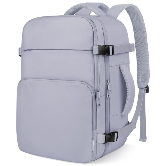 Mochila de viaje ZOMFELT para ordenador portátil de 15.6 pulgadas para mujer y hombre, color morado