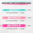 thumbnail image 3 of Banda de resistencia RitFit #10 rosa para asistencia en dominadas, 3 of 8