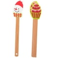 thumbnail image 4 of IDEANATEGRATE 2Pcs Cream Scraper Silicone Baking Tool Flat Edge Frosting Smoother for Household and Bakery, 4 of 8