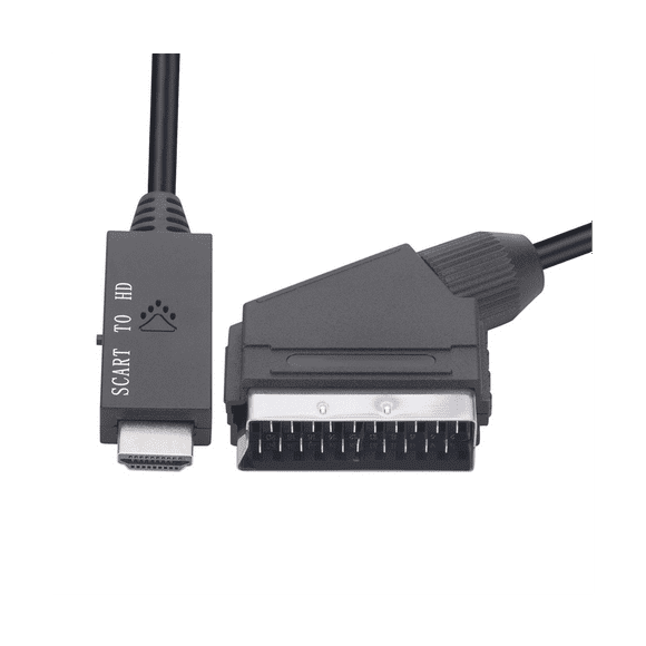 1080P SCART to -Compatible Converter Computer Projection to Tv Adapter for SCART Products Connecting HD Products