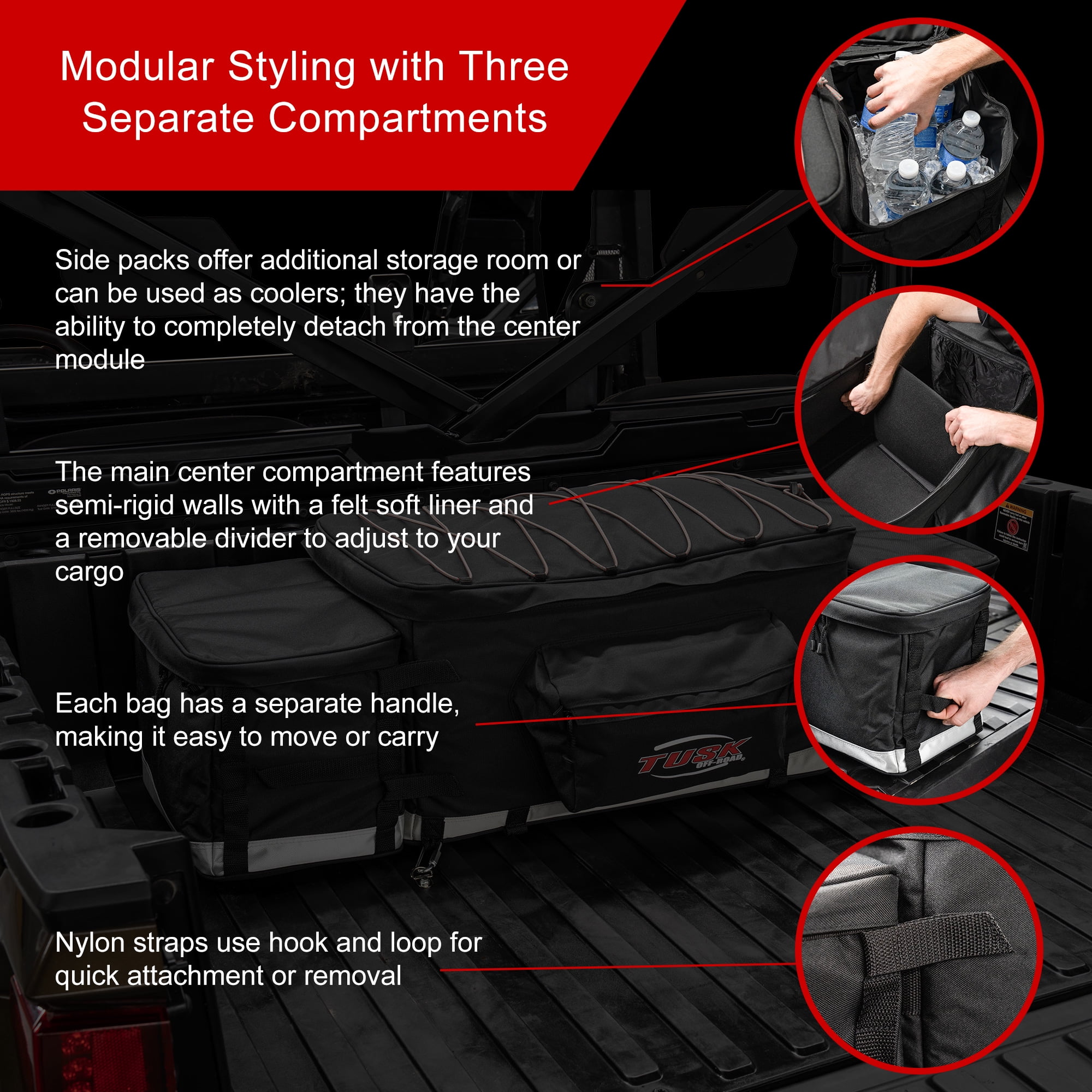 Tusk Modular UTV Storage Pack Black