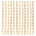 thumbnail image 1 of Cadenas de aluminio de 32.8 pies de aluminio elegante exquisito brillo duradero ampliamente utilizado cadena de artesanía de metal para joyería DIY color oro, 1 of 5