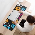 thumbnail image 3 of Long Mouse Pads for Desk,Halloween Colorful Spooky Elements Desk Mats on Top Of Desks, Desk Mouse Pad Extra Large with 3mm Non-Slip Base and Stitched Edge for Gaming,Office,Work,Home 31.5"x11.8", 3 of 6