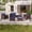 Navy Blue, variant on ACEGOSES 5-Piece Patio Sofa Set Brown Rattan Outdoor Furniture Set Three-Seat Sofa Ottomans Suiting Backyard, Poolside and Patio,Light Gray