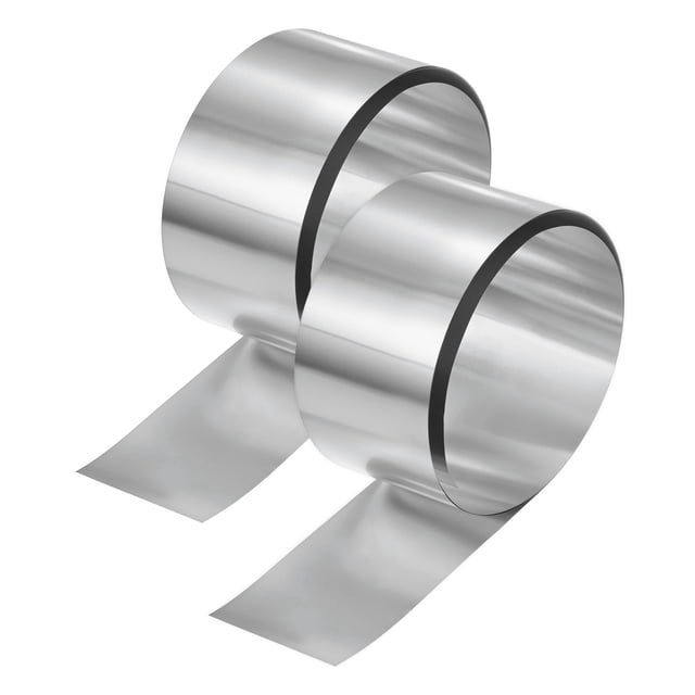 Uxcell 2-Pack Sellado de Aluminio, Rollos de Sellado de Aluminio de 3.3 pies x 2" x 0.008"