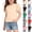 Style1-Beige girls shirts, variant on Girls Summer Puff Sleeve Top Solid Color Crewneck Soft Stretch Casual Shirt for School 5-15 Years