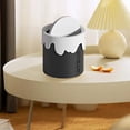 thumbnail image 1 of Ganfancp Cubo de Basura de Escritorio Pequeño Cubo de Almacenaje de Plástico Escandinavo Mini con Tapa Uso En El Hogar Uso En Múltiples Escenas Anillo de Presión Más Ancho Ofertas Del Día 1* Papelera, 1 of 6