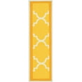 thumbnail image 2 of Well Woven 9" x 31" Stair Tread [Set of 7] Gold Brooklyn Trellis Geometric Flatwoven, 2 of 6