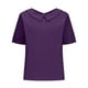 thumbnail image 4 of Vestidos Casuales Para Mujer, Blusas De Mujer De Moda Camisa de lino lisa de verano para mujer, con cuello de muñeca y solapa suelta, bonita, 4 of 5