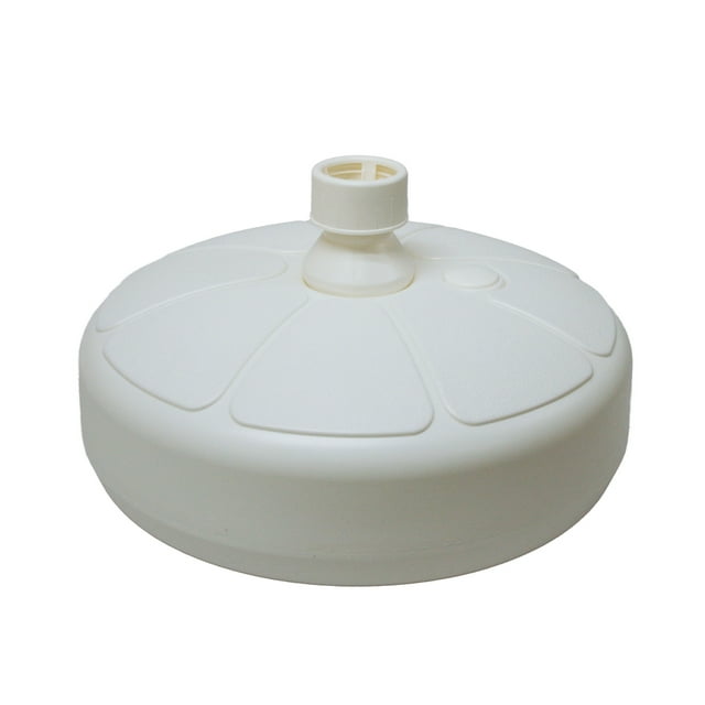 Good Ideas Outdoor Umbrella Stand Patio Base for 1 & 1.5 Inch Poles, White