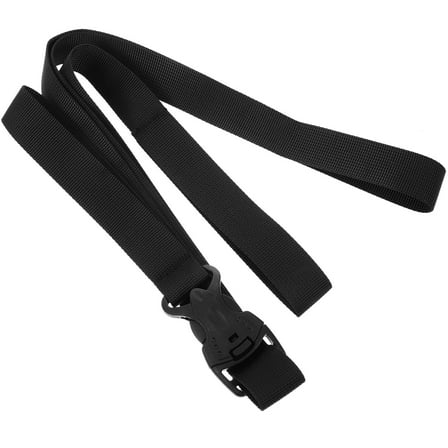 WHAMVOX Travel Luggage Strap 1Set Black Nylon Webbing With Buckle For Suitcases 31.5X1X0.04In