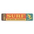 thumbnail image 2 of Born to Surf Novelty Decor, Metal Wall Sign - 4x18 Inches, 2 of 4