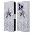 thumbnail image 1 of Head Case Designs Officially Licensed Monika Strigel Glitter Star Pastel Winter Snow Leather Book Wallet Case Cover Compatible with Apple iPhone 14 Pro Max, 1 of 6