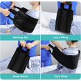 thumbnail image 5 of Cinturón de transferencia de pacientes, 45 cm, para transferencia segura en cama, automóvil, silla de ruedas, cama para discapacitados, ancianos, heridos (negro), 5 of 5