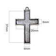 thumbnail image 3 of EHJRE 30 DIY Cross Pendant Base Tray Cabochon Setting Bezel Pendant Jewelry, 3 of 9
