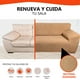 thumbnail image 3 of LABBA Cubre Sala Protector Ajustable de Sillón, Juego de 3pzs, Tejido Elástico, Fácil Lavado, Color Camel, 3 of 9