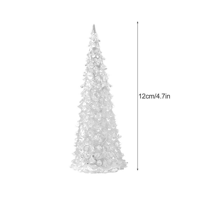 Lighted Christmas Tree, Colorful LED Acrylic Night Light Christmas ...