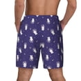 thumbnail image 4 of Uemuo Astronaut Rabbit Pattern Mens Swim Trunks Quick Dry Board Shorts with Mesh Lining, Stretch Beach Shorts Quick Dry No-Chafing Board Shorts-3X-Large, 4 of 9
