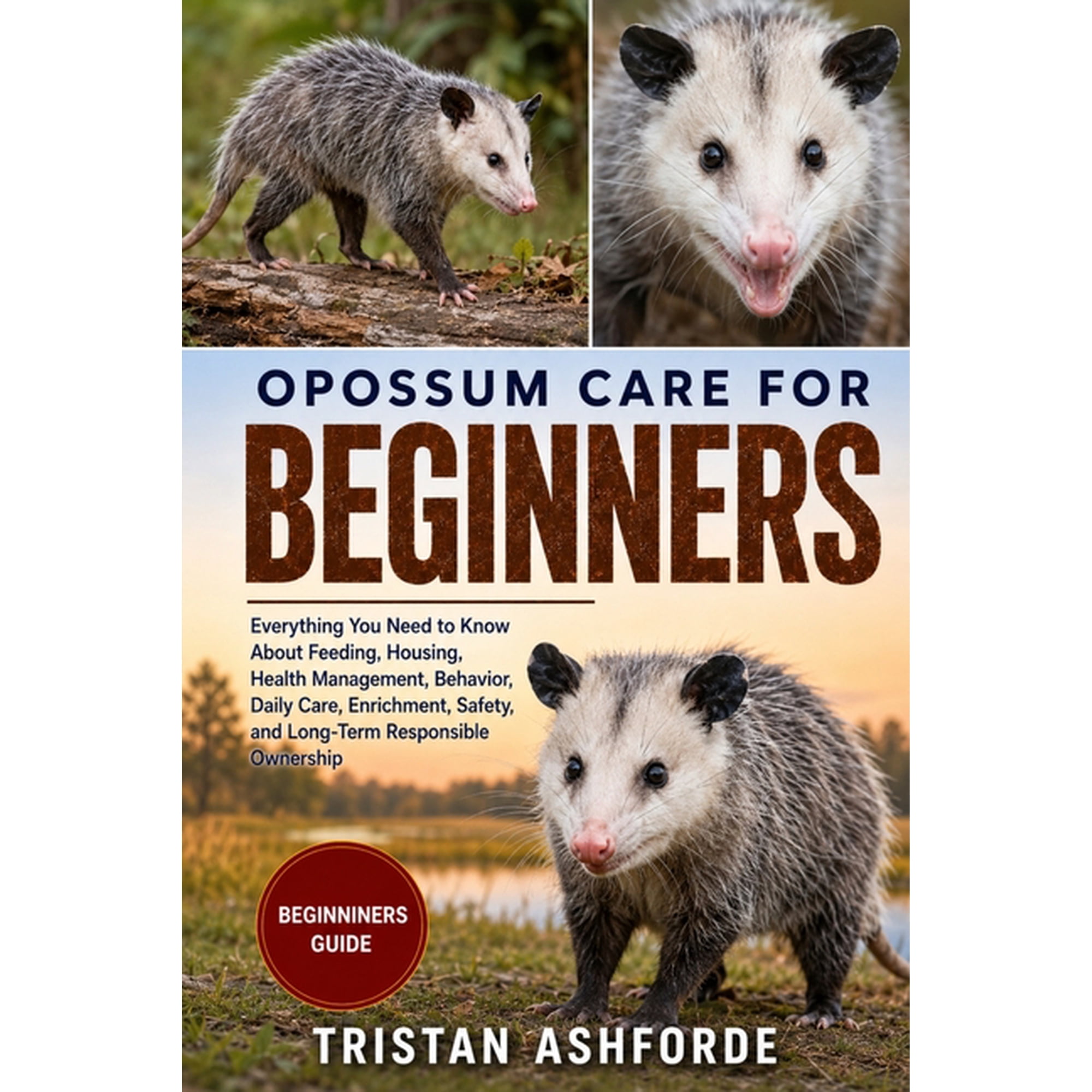 Opossum Care for Beginners: Everything You Need to Know About Feeding, Housing, Health Management, Behavior, Daily Care,, (Paperback)