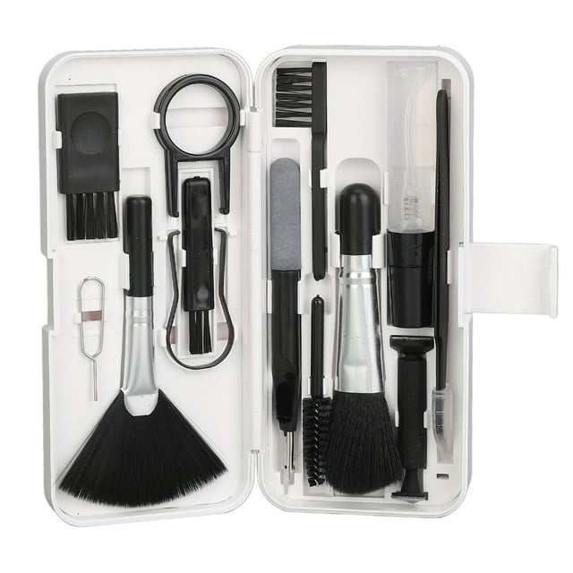 Herramientas De Limpieza De Auriculares, 6 Cepillos Para Quitar El Polvo, Kit De Limpieza Electrónica, Extractor De Teclas Con Caja De Almacenamiento Para Teclado