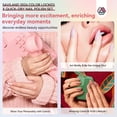 thumbnail image 3 of SAVILAND Quick Dry Nail Polish: 6Pcs Hot Sheer Color Nail Polish Set Neutral Solid Color Pink Nudes Glitter Nail Polish Kit Castor Oil Non Gel Nail Polish Finger Toe, 3 of 7