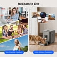 thumbnail image 4 of 2L with video automatic cat feeder, intelligent timed and quantitative feeding, cat, dog and pet feeding bowl controlled by APP, 4 of 7
