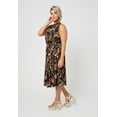 thumbnail image 3 of Leota Women's Sleeveless Mindy Dress in Orchid Meadow (Curve) Multi Size 1X, 3 of 3