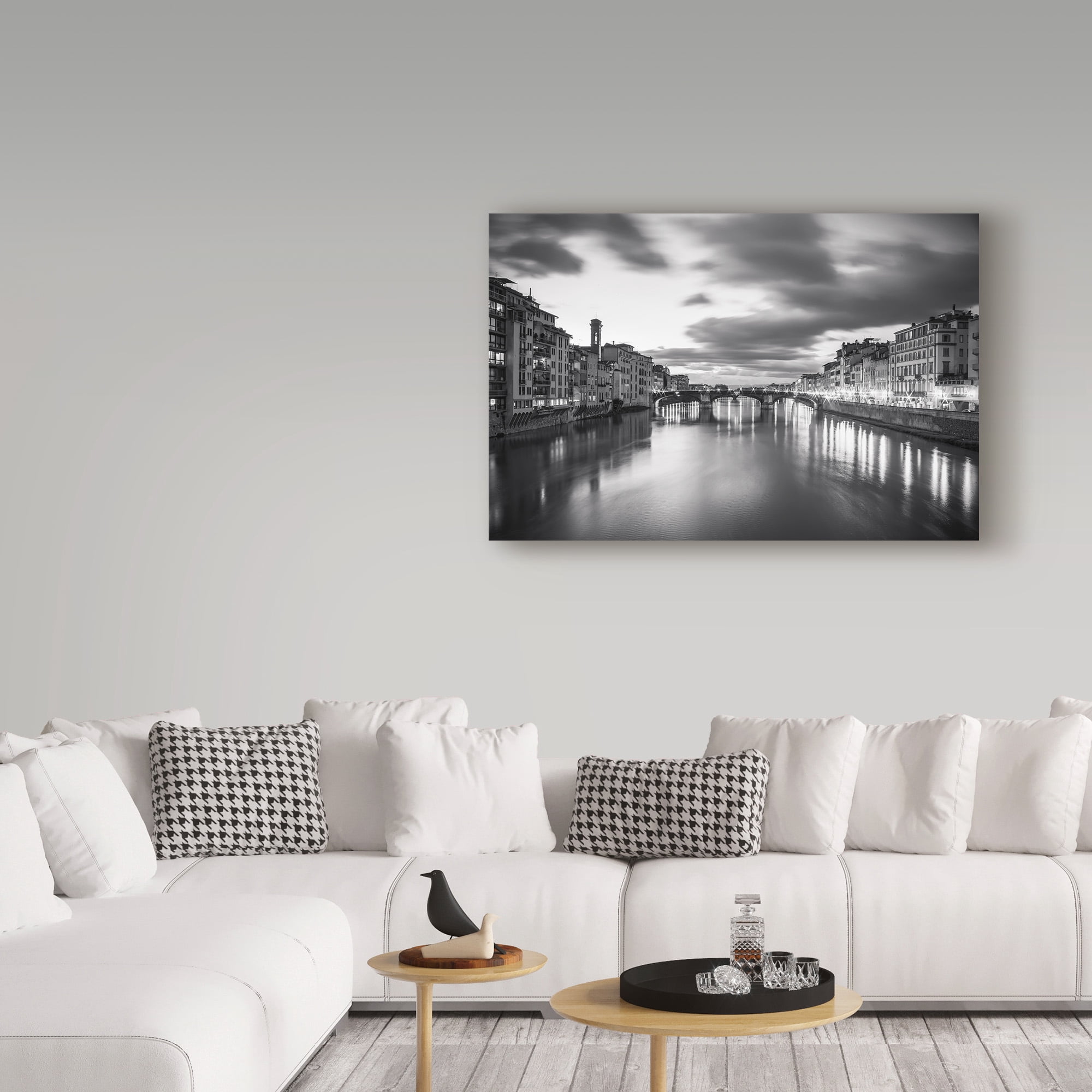 Trademark Fine Art 'Arno In Florence' Canvas Art by Giuseppe Torre