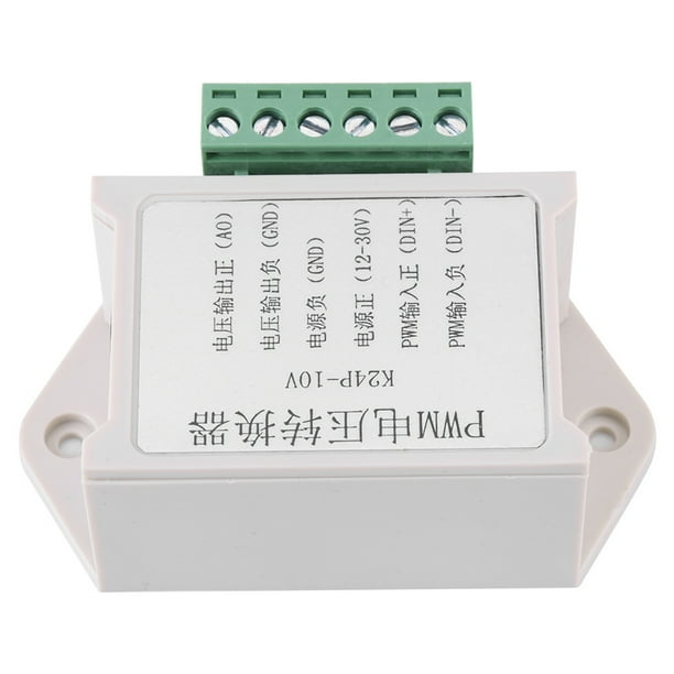Convertidor de voltaje PWM, convertidor de voltaje digital a analógico blanco Convertidor de señal PWM Funcionalidad de alta precisión