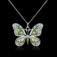 thumbnail image 6 of QQTDFG Fashion Butterfly 18k Yellow Gold Plated Necklace Women Cubic Zirconia Jewelry-#4, 6 of 9