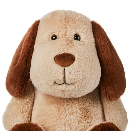 Spark. Create. Imagine. Large Smiling Plush Dog, Brown