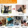 thumbnail image 5 of Bozal, para perros que ladran y no muerden, bozal ajustable, transpirable, bozal potable, 5 of 5