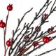 thumbnail image 4 of Orden de compra con imagen Pedido mínimo de 120 ramas Simulación navideña de esquejes de frutos rojos granada roja pequeña y nieve de 45 cm espuma de fruta/plástico/papel ANGGREK  Otros, 4 of 8