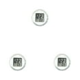 thumbnail image 3 of maskred Dashboard Clock ABS Electronic Component Multipurpose Car Supplies Waterproof Craftsmanship Adhesive Watch Digital Timer White 3Set, 3 of 6