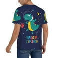thumbnail image 2 of Fotbe Dinosau Space Explorer Baseball Jersey Shirt for Men and Women, Casual Short Sleeves Button Down T-Shirt-X-Large, 2 of 9