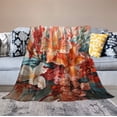 thumbnail image 6 of Throw Blanket Summer Floral Red And Emerald Velvet Flannel Blanket Tropical Hibiscus Flowers Flannel Blanket for Home for Couch Bed Unique Ideas Girls Boys 50"x60", 6 of 8