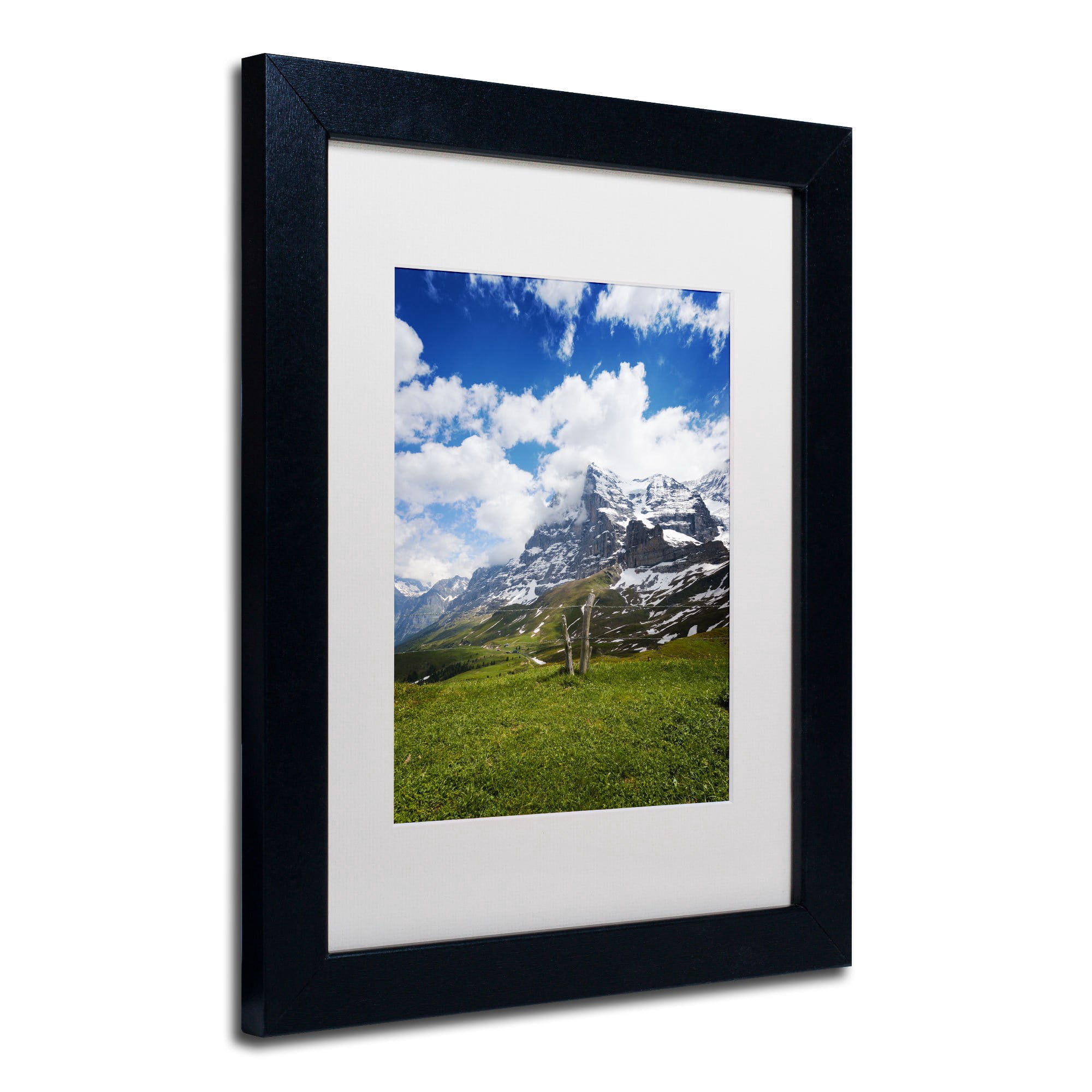"Monch Switzerland" Canvas Art by Philippe Sainte-Laudy, White Matte, Black Frame